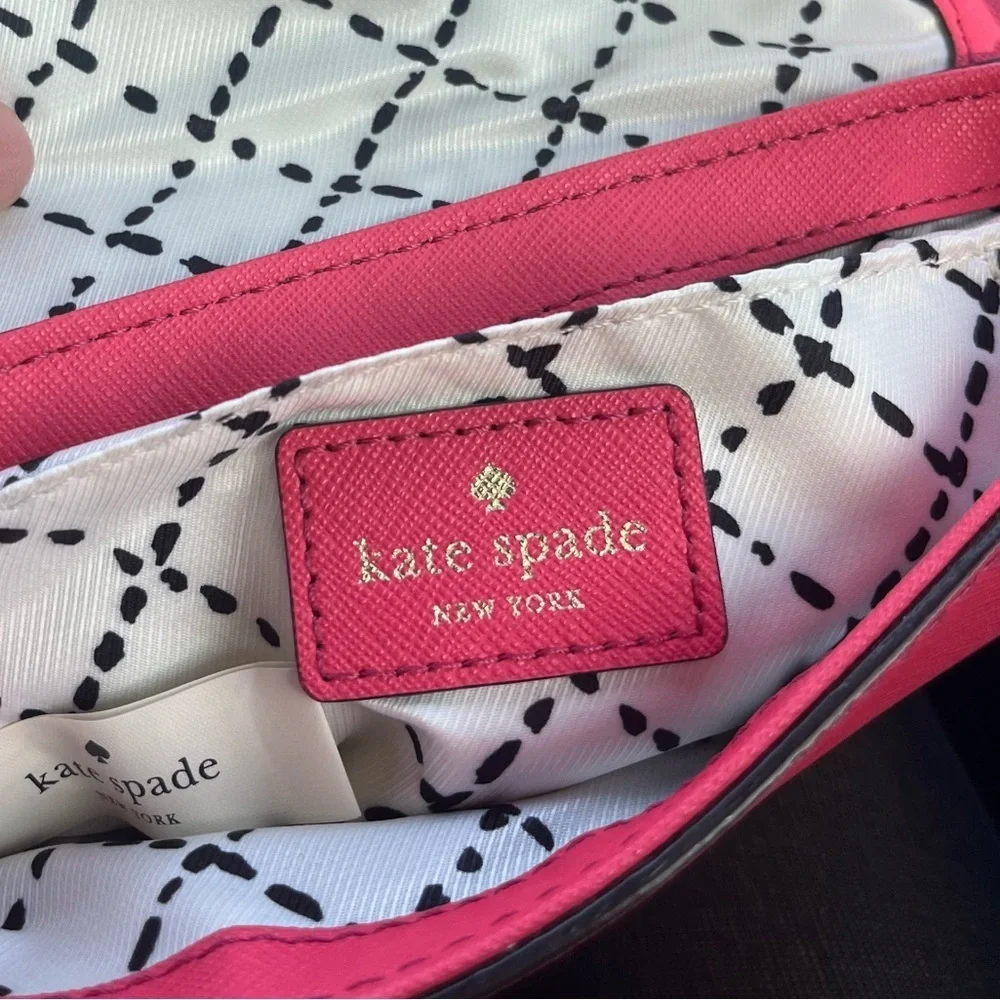 Fushia Pink Coquette Crossbody Bag Homecoming Girly Glam Luxe Leather